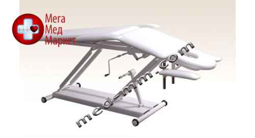 Купить Кушетка М-2 массажная с 2-мя регулировками высоты (механика), с регулируемым подголовником, подлокотниками цена, характеристики, отзывы